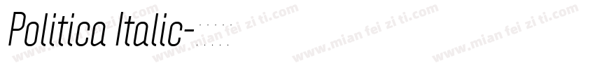 Politica Italic字体转换